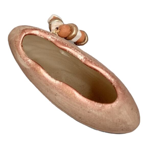 Vintage MAACK Co. Mexican Vase Hand Painted Southwestern RARE Shape - Picture 3 of 4